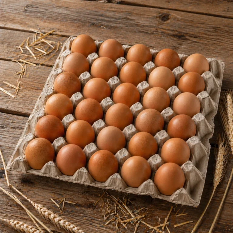 Maple de huevos pastoriles gallinas felices