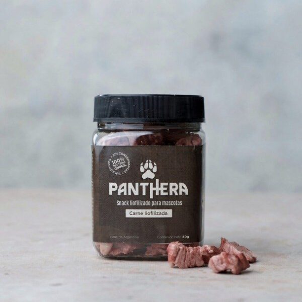 Snack de carne vacuna liofilizada para perros y gatos x 40 g - Panthera