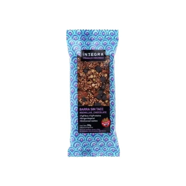 Barra Semillas con Chocolate x 38g - lntegral