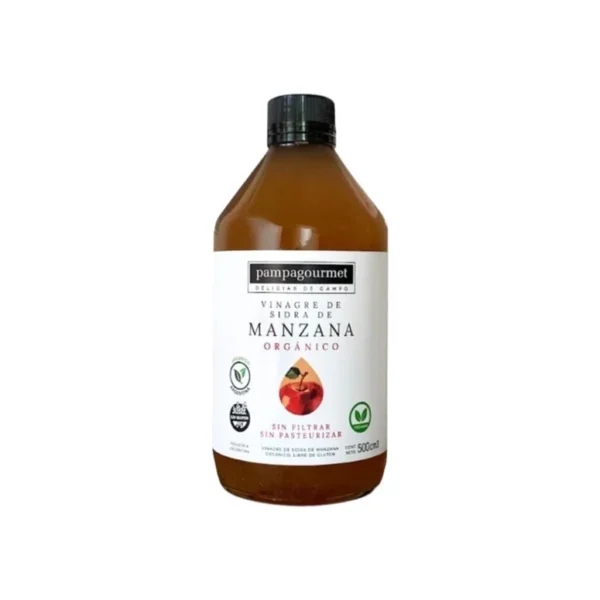 Vinagre de Sidra de Manzana Organico x 500ml - Pampa Gourmet