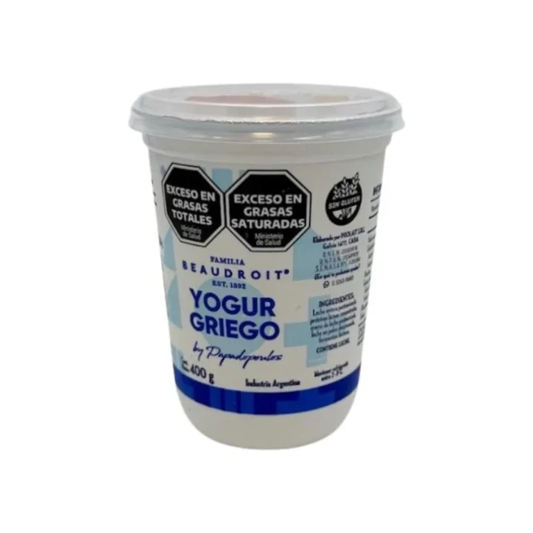 Yogurt Griego Entero Natural x 400g - Beaudroit
