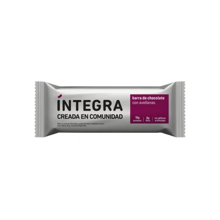 Barra de Chocolate con Avellanas x 41g - Integral