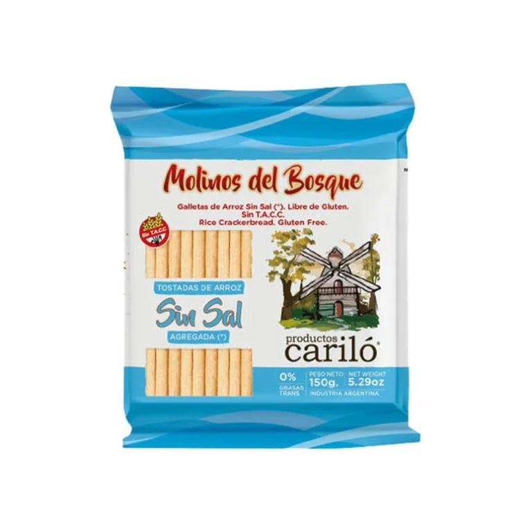 Galletas de Arroz Sin Sal x 150g - Carilo