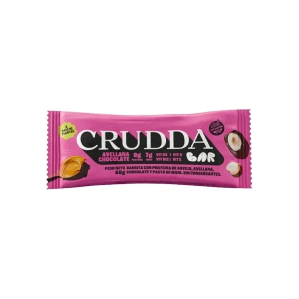 Crudda Bar Proteica sabor Avellana y Chocolate x 40g - Crudda