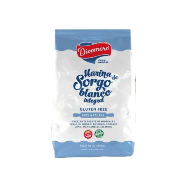 Harina de Sorgo Blanco Integral x 450g - Dicomere