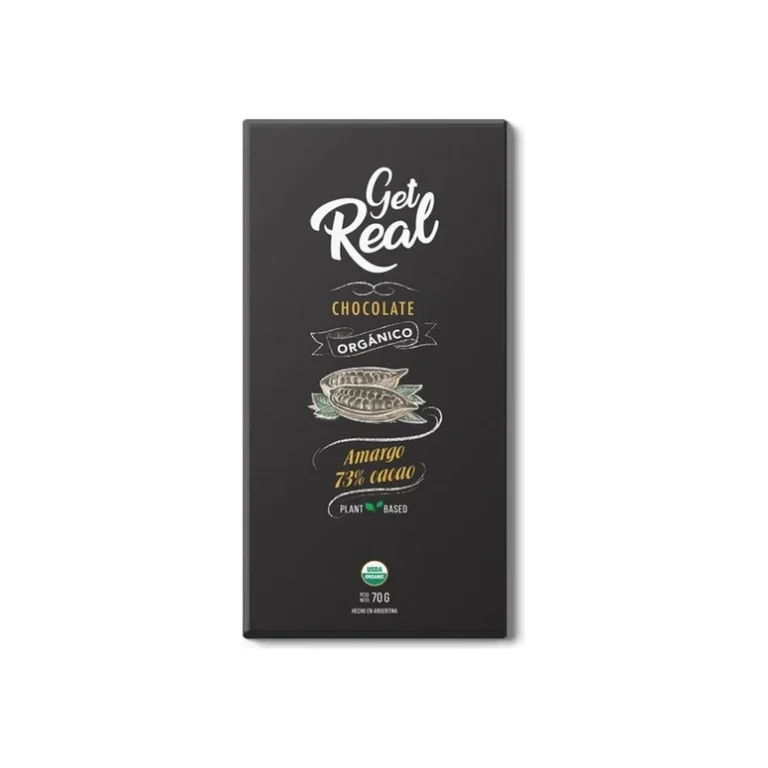 Chocolate Amargo 73% Cacao x 70g - Get Real